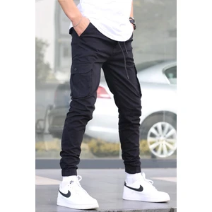 Siyah Slim Fit Jogger Pantolon 5740