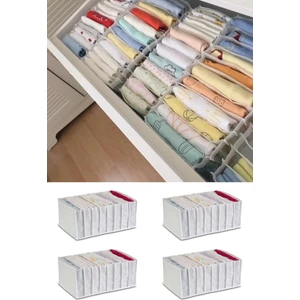 4 Adet - Xlarge 8 Gözlü Çekmece Içi Düzenleyici Organizer 31 x 36 x 12 cm