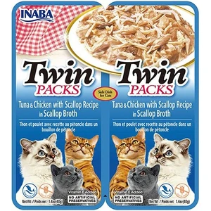 Twin Packs Deniz Taraklı Ton Balıklı ve Tavuklu Kedi Çorbası 40GR 2li