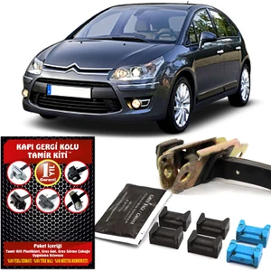 Citroen C4 Hb Ön Kapı Gergi (Limitör) Tamir Kiti (2 Kapı Set) 2004-2011