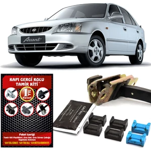 Hyundai Accent Admire Kapı Gergi Kolu (Limitör) Tamir Kiti (2 Kapı Set) 2000-2006