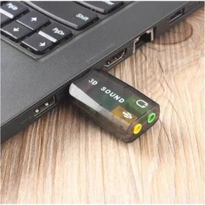 USB Ses Kartı Harici 5.1 3D Sound Kolay Kullanım ve Portatif Tasarım