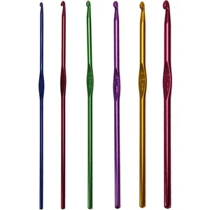 Ala Depo Metal Saplı Tığ Seti Yün-Makrome Örgü Tığ Seti 2,5-3-3,5-4-4,5-5 mm 6'lı