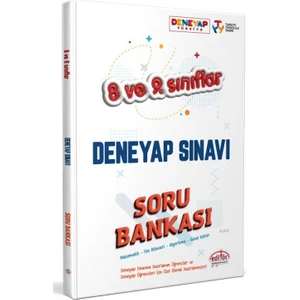 Editör Yayınları 8. ve 9. Sınıf Deneyap Soru Bankası