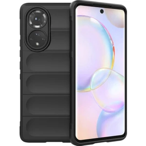 Huawei Nova 9 Pro Miami Serisi Darbeye Dayanıklı Silikon Kılıf - Siyah