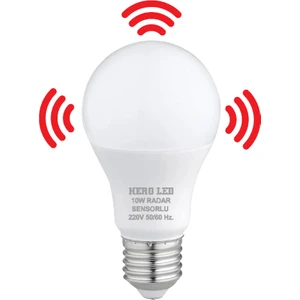 Hero Led 10 Watt Radar Sensörlü LED Ampul Beyaz