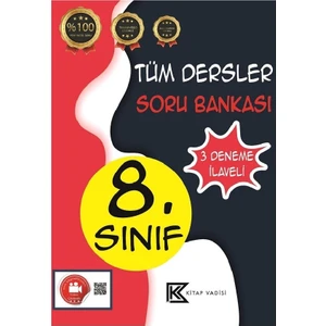 Kitap Vadisi Yayınları 8. Sınıf Tüm Dersler Soru Bankası Video Çözümlü (Ciltli)