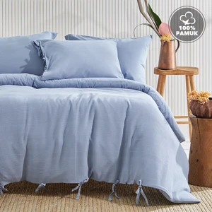 Bedding Pure Ranforce Yıkamalı Çift Kişilik  Nevresim Takımı - Indigo