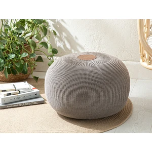 English Home Knit Splay Örgü Puf Kahverengi