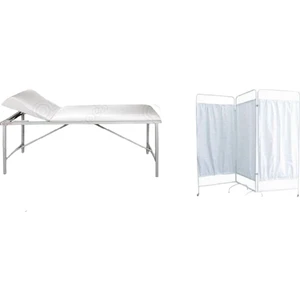 Muayene Revir  Seti  Muayene Masası ve Paravan 3 Kanatlı 2'li