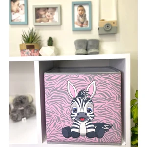Prendi Home Zebra Baskılı Kapaksız Kutu