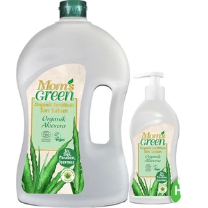 Mom's Green 2'li Set Organik Sertifikalı Aloeveralı Sıvı Sabun - 1500 ml + 500 ml