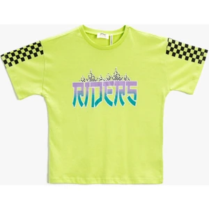 Baskılı Tişört Kısa Kollu Pamuklu