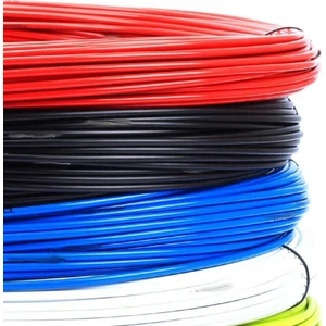 5mm Teflonlu Dış Kablo [beyaz] 25 Metre Rulo  Bisiklet Dış Halat