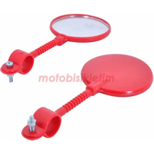 Çocuk Bisiklet Yuvarlak Ayna [pembe] 2 Adet