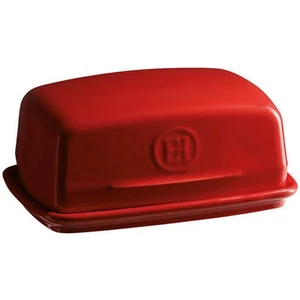 Emile Henry Tereyağlık Dikdörtgen 400 ml Kırmızı/Burgundy -340225