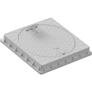 500MM Plastik Kare Rögar Kapağı / Çerçeve + Kapak