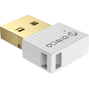 USB Bluetooth V5.0 Kablosuz Dongle Adaptör, Alıcı Verici, BTA-508, Beyaz