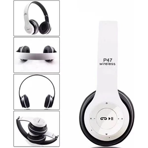 P47 Bluetooth Kablosuz Kulaklık - Beyaz (Yurt Dışından)
