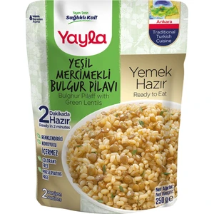 Yemek Hazır Yeşil Mercimekli Bulgur Pilavı 250 gr