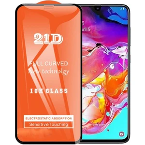 Samsung A70 Ekran Koruyucu 21D Tam Kaplayan Kavisli
