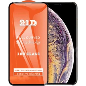 Apple iPhone Xs Max Ekran Koruyucu 21D Tam Kaplayan Kavisli