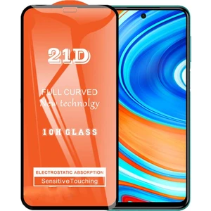 Xiaomi Redmi Note 9 Pro Ekran Koruyucu 21D Tam Kaplayan Kavisli