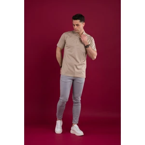 Woolen World Klasik Kalıp Polo Yaka Cepli Merserize Erkek T-Shirt