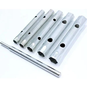 KAS006 Iki Ağızlı Kovan Anahtarı Seti Takımı 6 Parça 8-17MM