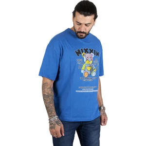 Önü Yazılı Ayıcık Baskılı Oversize Erkek Tişört 2200511