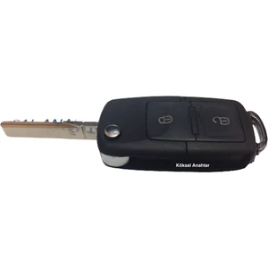 Köksal Anahtar Volkswagen Golf 5 T4 Transporter 2 Tuşlu Kumanda Kabı