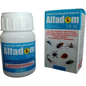 Alfadom 10 Sc Konsantre Genel Haşere Böcek Ilacı 50 ml