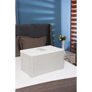 Orta Boy Baskı Detaylı Gri Çizgili Hurç 63 x 40 x 34 cm