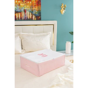 Büyük Boy Baza Altı Pembe Çizgili Hurç 62 x 46 x 22 cm