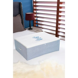 Büyük Boy Baza Altı Mavi Çizgili Hurç 62 x 46 x 22 cm