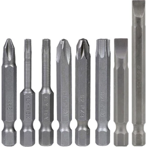 Matkap Bits Uç Vidalama Ucu Düz Yıldız Torx Uç (8 Parça)