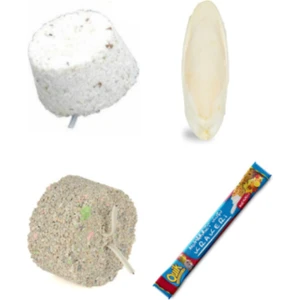 Mineral Blok-Kalsiyum Blok-Meyveli Kraker-Mürekkep Balığı (Kalamar) Kemiği 7-8cm ve Tutacak