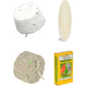 Mineral Blok- Gaga Taşı-Kalsiyum Blok-Mürekkep Bal. (Kalamar) Kemiği S Boy ve Tutacak