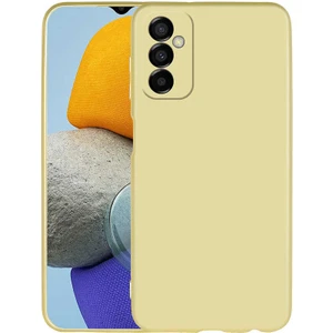 Case 4U Samsung Galaxy M23 Uyumlu Kılıf Klasik Mat Renkli Yumuşak Premier Silikon Altın
