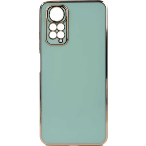 Case 4U Xiaomi Redmi Note 11 / Redmi Note 11s Kılıf Kamera Korumalı Yumuşak Pastel Altın Kenar Bark Kapak Açık Yeşil