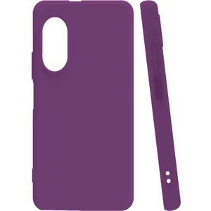 Case 4U Huawei Nova 9 SE Kılıf Mat Renkli Yumuşak Kalın Sağlam Silikon Kılıf Biye Mor