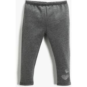 Baskı Detaylı Tayt Beli Lastikli