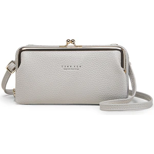 Ruichihu Kadın Askılı Clutch Çanta - Gri (Yurt Dışından)