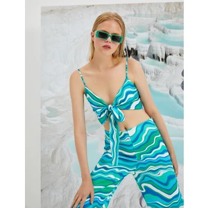 Şahika Ercümen XKoton - Bağlama Detaylı Crop Atlet