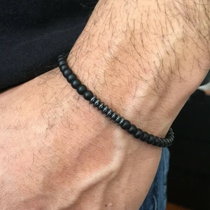 Padore Accessory Erkek - Hematit ve Onix Detaylı Elegant Doğal Taş Bileklik