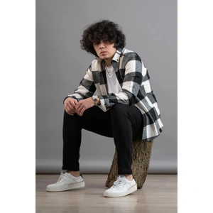 Slimfit Ekoseli Erkek Oduncu Gömlek