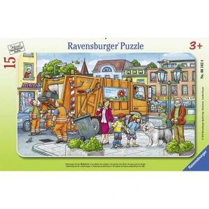 Çocuk Puzzle 15 Parça Çöp Toplama 61624