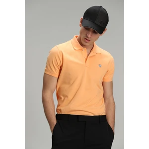 Laon Spor Polo Yaka Erkek Tişört Turuncu