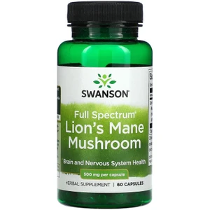 Full Spectrum Lion's Mane Mushroom 500mg 60 Capsul
