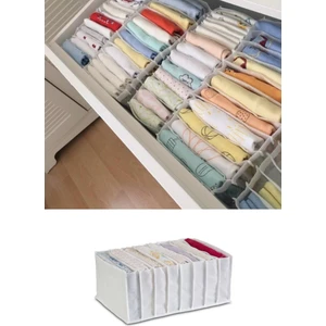 Xlarge 8 Gözlü Çekmece İçi Düzenleyici Organizer Beyaz 31 x 36 x 12 cm Kolay Kullanım